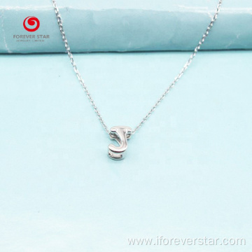 925 Sterling Silver English Alphabet DIY Pendant Necklace